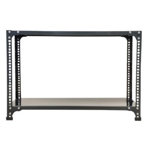 Mil-Nil Prime CRC Sheet 2 Shelf 22 Gauge Multipurpose Slotted Angle Rack | Adjustable Shelf Hight Rack for Home & Kitchen (24x36x12 Inch, 7 Kg, Grey) 16 Gauge Angles
