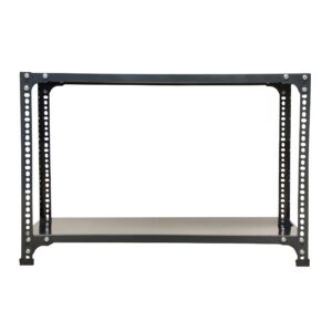 Mil-Nil Prime CRC Sheet 2 Shelf 24 Gauge Multipurpose Slotted Angle Rack | Adjustable Shelf Hight Rack for Home & Kitchen (24x36x12 Inch, 6.4 Kg, Grey) 16 Gauge Angles