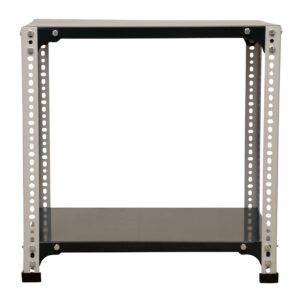 Mil-Nil Prime CRC Sheet 2 Shelf 24 Gauge Multipurpose Slotted Angle Rack | Adjustable Shelf Hight Rack for Home & Kitchen (24x24x18 Inch, 6.2 Kg, Grey/Havels) 16 Gauge Angles