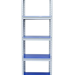 Mil-Nil Boltless Prime CRC Sheet 72x24x15 Inch Multipurpose Storage Rack with 5 Shelves 18 Gauge (Blue)