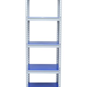 Mil-Nil Boltless Prime CRC Sheet 72x24x18 Inch Multipurpose Storage Business and Industrial Rack with 5 Shelves 22 Gauge (Blue)