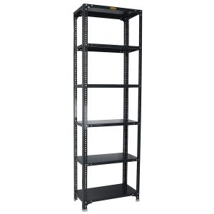 Mil-Nil Prime CRC Sheet 6 Shelf Multipurpose Slotted Angle Rack, 78 x 24 x 12 Inch, 22 Gauge (78 x 24 x 12, Grey) 16 Gauge Angles