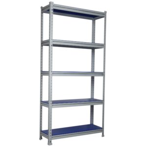 Mil-Nil Prime CRC Sheet 5 Shelf Multipurpose Boltless Rack, 72 x 36 x 12 Inch, Powder Coating (72 x 36 x 12) 22 Gauge