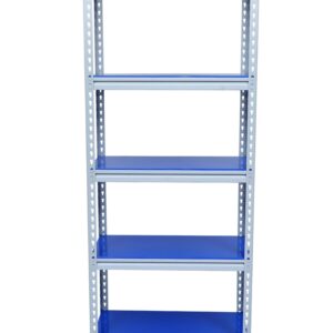 Mil-Nil Boltless Prime CRC Sheet 72x30x15 Inch Multipurpose Storage Rack with 5 Shelves 20 Gauge (Blue)