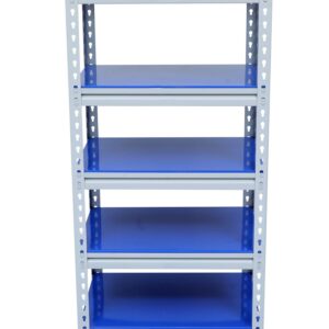 Mil-Nil Boltless Prime CRC Sheet 48x24x18 Inch Multipurpose Storage Business and Industrial Rack with 5 Shelves 22 Gauge (Blue)