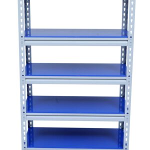 Mil-Nil Boltless Prime CRC Sheet 48x30x15 Inch Multipurpose Storage Business and Industrial Rack with 5 Shelves 18 Gauge (Blue)
