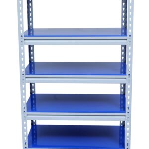 Mil-Nil Boltless Prime CRC Sheet 48x30x18 Inch Multipurpose Storage Rack with 5 Shelves 20 Gauge (Blue)