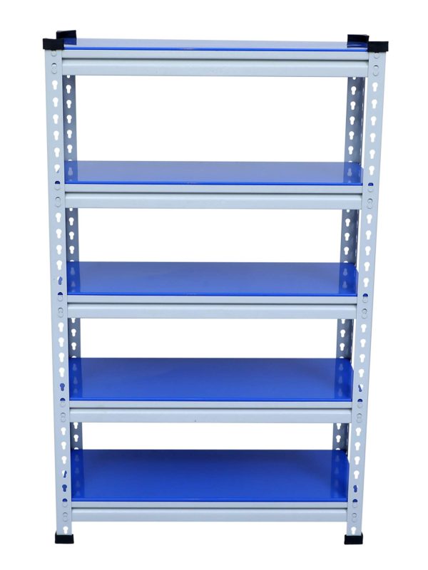 Mil-Nil Boltless Prime CRC Sheet 48x30x12 Inch Multipurpose Storage Business and Industrial Rack with 5 Shelves 22 Gauge (Blue)