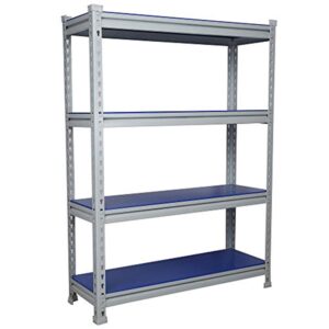 Mil-Nil Prime CRC Sheet 4 Shelf Multipurpose Boltless Rack, 48 x 36 x 12 Inch, Powder Coating (48 x 36 x 12) 22 Gauge